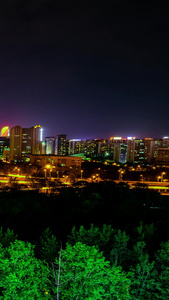 成都天府立交夜景车流延时摄影城市风光视频