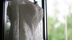 新娘的豪华结婚礼服婚纱白袍6秒视频
