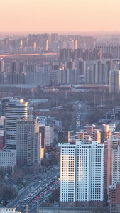 北京城市夜景延时现代建筑视频