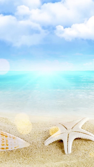 夏季海边度假海边旅行背景视频海边游玩20秒视频
