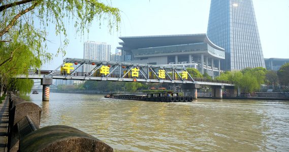 4K京杭大运河实拍素材视频