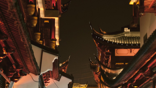 4K拍摄上海豫园龙年灯会实景视频