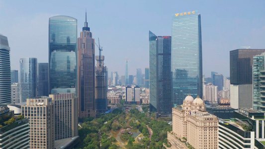 广州珠江新城城市中轴线视频
