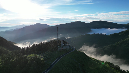 航拍湖北神农架5A景区视频