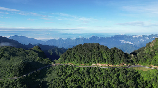 航拍湖北神农架5A景区视频