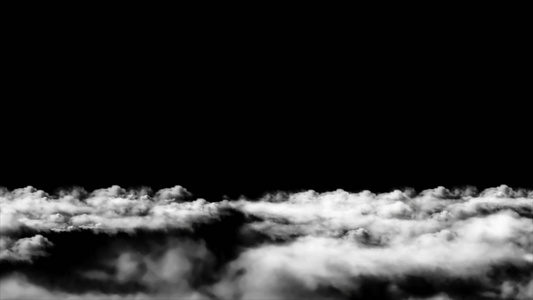 透明通道天空云层素材视频