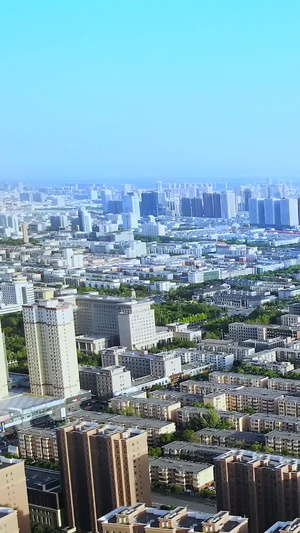 航拍宁夏银川城市发展12秒视频