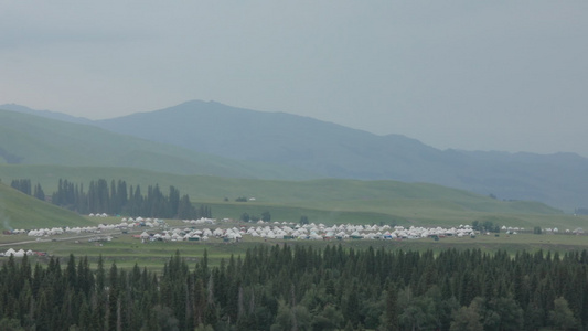 天山独库公路风景视频