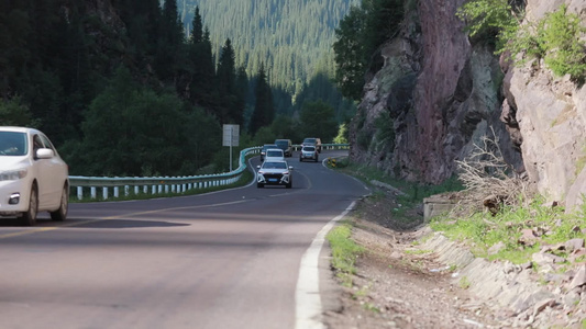 天山独库公路风景视频