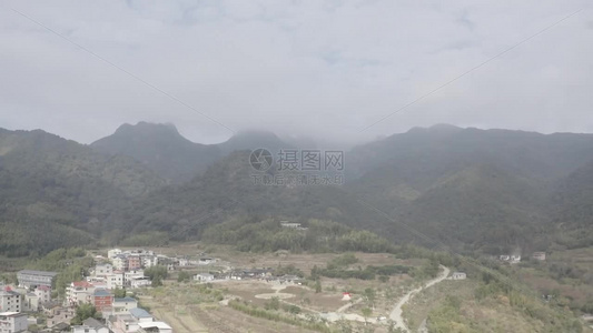 福建省龙岩市新罗区江山镇江山旅游风景区山景航拍视频