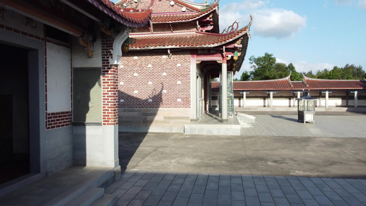 航拍古建筑寺庙 视频