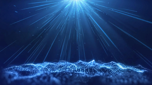 梦幻粒子海洋背景视频