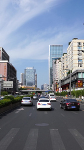 成都市建筑交通道路第一视角实拍中国城市视频