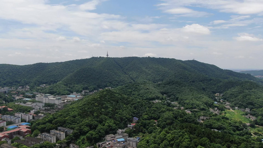 航拍湖南长沙岳麓山5A景区视频