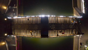 环城公园夜景4K航拍129秒视频