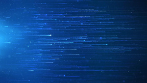 蓝色光线粒子背景40秒视频