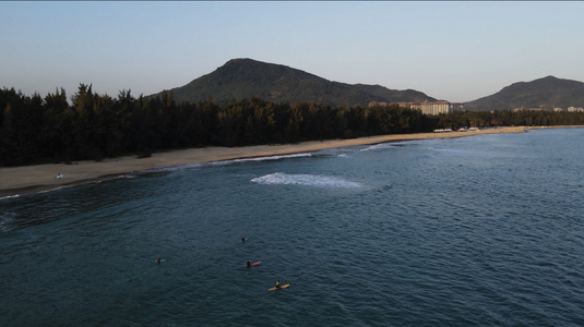 海南三亚航拍海岸视频