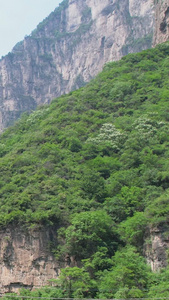 航拍5A景区云台山攀岩视频旅游目的地视频
