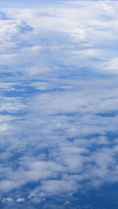 飞机上航拍云海天空空镜视频