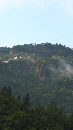 休宁齐云山清晨云雾缭绕延时合集风景名胜31秒视频