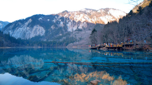 4K九寨沟风景区实拍素材[松坪沟]视频