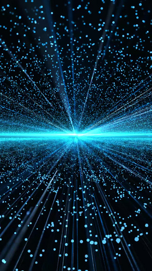粒子空间穿梭背景光线背景11秒视频