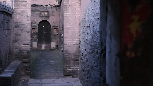 山西平遥古城古城墙视频