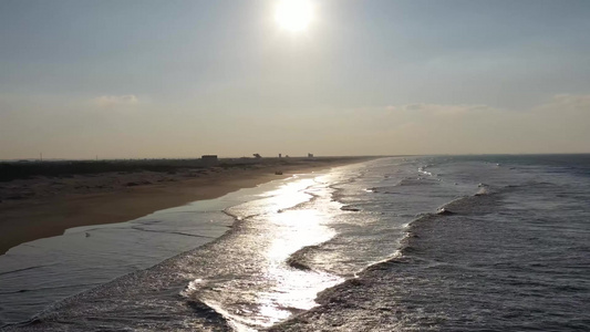 层层叠叠海浪浪花波涛汹涌白色的浪花宣传片视频