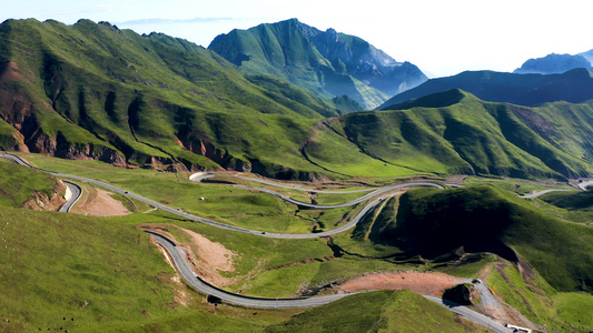 拉脊山盘山公路视频