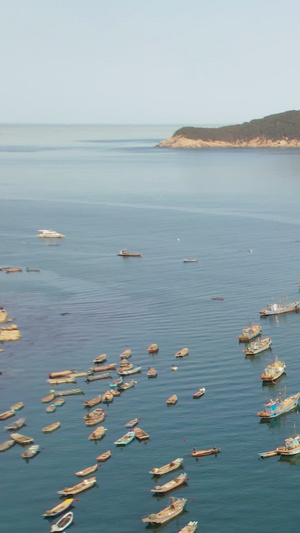 航拍威海网红打卡地合庆码头视频旅游目的地57秒视频