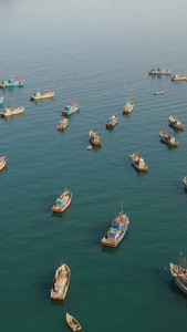 航拍威海网红打卡地合庆码头视频旅游目的地视频