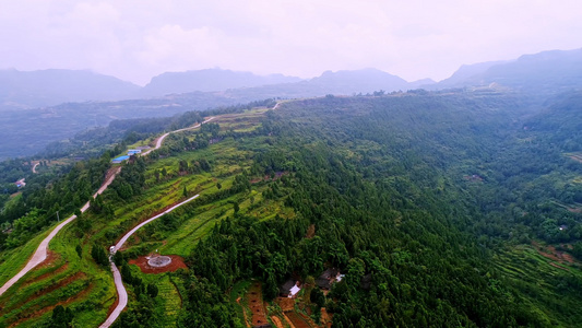 山顶上的梯田[梯地]视频