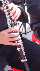 西洋乐器单簧管演奏表演音乐素材表演素材视频