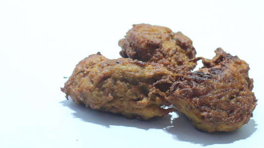 Pakora或pakoda传统和流行的印度菜食视频