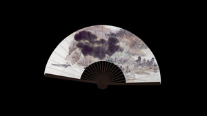 三维中国风扇子动画10秒视频
