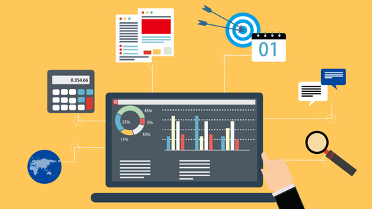 商务报告分析MG动画视频