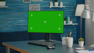 现代计算机装配绿色屏幕15秒视频
