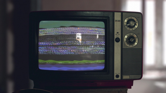 没有信号旧管老旧的tv视频