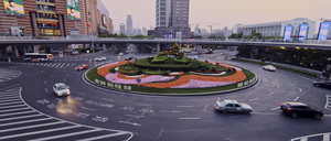 上海陆家嘴环路车流22秒视频