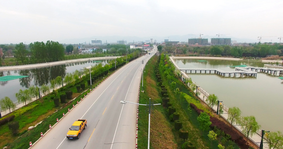 道路车辆[两条道路]视频