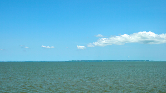 泰国帕他仑宋卡湖湖心岛淡水湖延时4K视频
