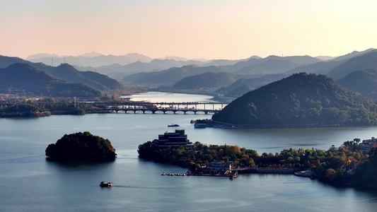 杭州临安青山湖风景区视频