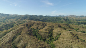 山地风景与温松山谷岛菲利平斯山脉13秒视频