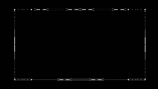 全息科技边框透明素材视频