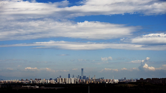 清新空气的北京建筑视频