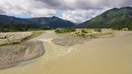 山河谷的顶部风景视频