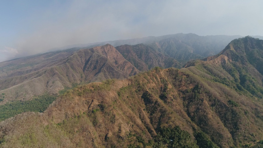 巴厘因多尼西亚的山地景观视频