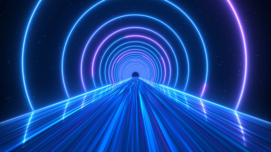 元宇宙隧道时空隧道穿梭动画视频