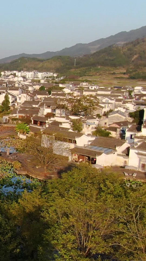 航拍安徽世界文化遗产呈坎古镇视频风景名胜71秒视频