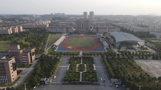 湖南衡阳师范学院航拍视频视频